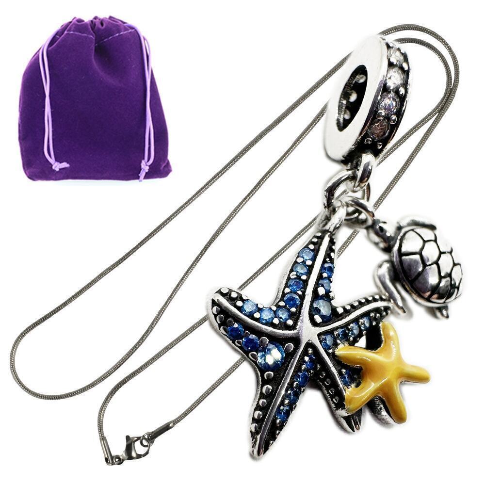 Starfish Necklace - Turtle Necklace Stainless
